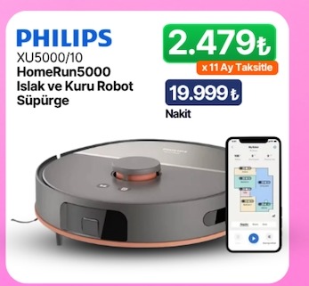 Philips Xu5000/10 Homerun5000 Islak Ve Kuru Robot Süpürge