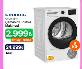 Grundig Gpdh 9554 Çamaşır Kurutma Makinesi