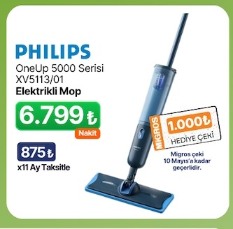 Philips Oneup 5000 Serisi Xv5113/01 Elektrikli Mop