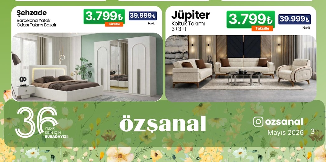 Şehzade Barcelona Yatak Odası Takımı Bazalı