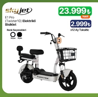 Skyjet E1 Pro (Twister10) Elektrikli Bisiklet