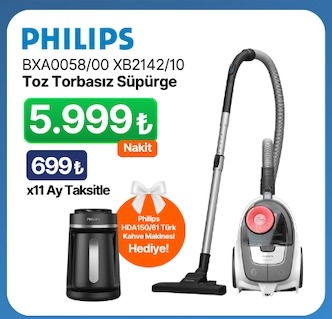 Philips Bxa0058/00 Xb2142/10 Toz Torbasız Süpürge