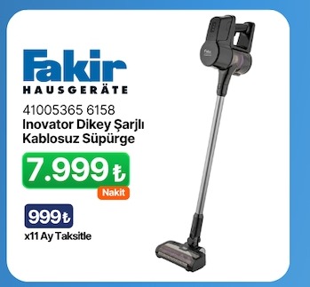 Fakir Inovator Dikey Şarjlı Kablosuz Süpürge