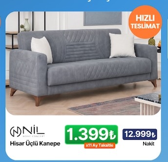 Nil Home Concept Hisar Üçlü Kanepe