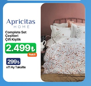Apricitas Home Complete Set Çeşitleri Çift Kişilik