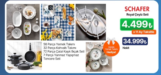 Schafer Royal Çeyiz Seti
