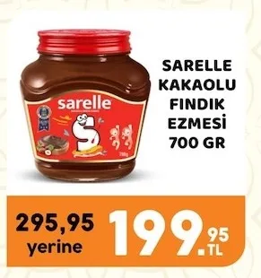 Sarelle Kakaolu Fındık Ezmesi 700 Gr