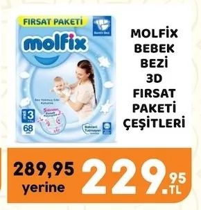 Molfix Bebek Bezi 3D Fırsat Paketi Çeşitleri