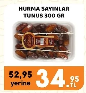 Hurma Sayınlar Tunus 300 Gr