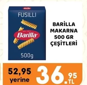 Barilla Makarna 500 Gr Çeşitleri