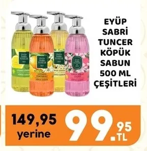 Eyüp Sabri Tuncer Köpük Sabun 500 Ml Çeşitleri