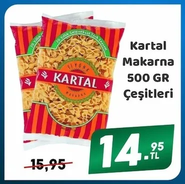 Kartal Makarna 500 Gr Çeşitleri