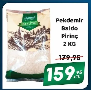 Pekdemir Baldo Pirinç 2 Kg