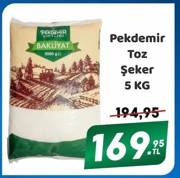 Pekdemir Toz Şeker 5 Kg