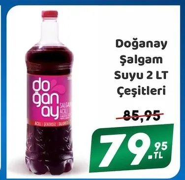 Doğanay Şalgam Suyu 2 Lt Çeşitleri