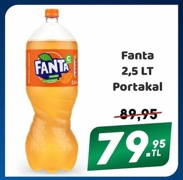 Fanta 2,5 Lt Portakal
