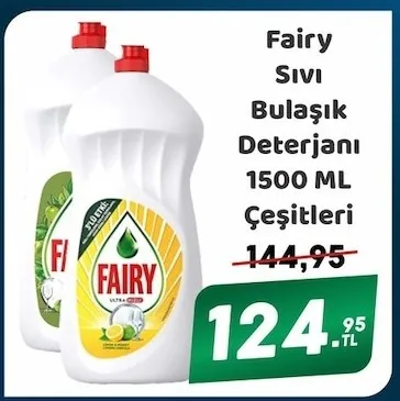 Fairy Sıvı Bulaşık Deterjanı 1500 Ml Çeşitleri