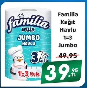 Familia Kağıt Havlu 1=3 Jumbo