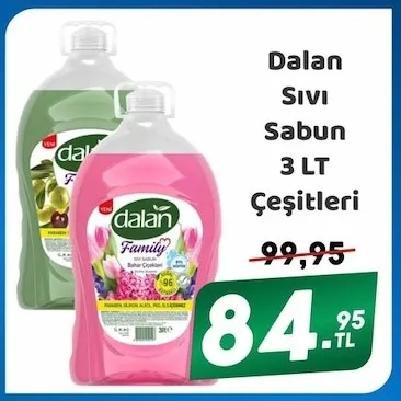 Dalan Sıvı Sabun 3 Lt Çeşitleri