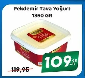 Pekdemir Tava Yoğurt 1350 Gr