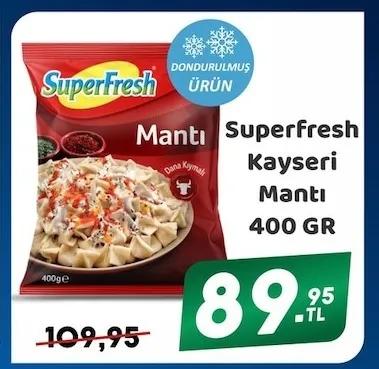 Superfresh Kayseri Mantı 400 Gr
