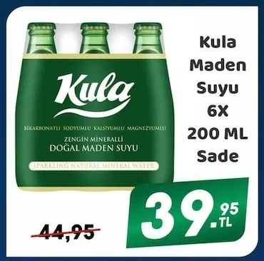 Kula Maden Suyu 6X200 Ml Sade