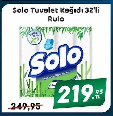 Solo Tuvalet Kağıdı 32'Li Rulo