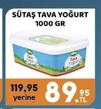 Sütaş Tava Yoğurt 1000 Gr