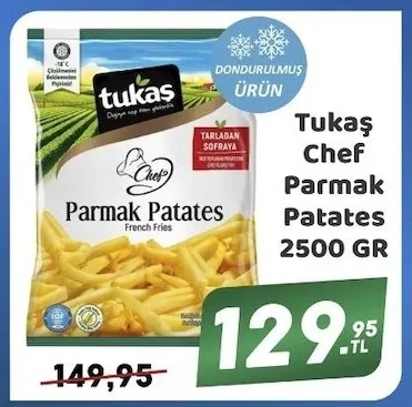 Tukaş Chef Parmak Patates 2500 Gr
