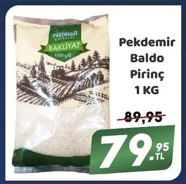Pekdemir Baldo Pirinç 1 Kg