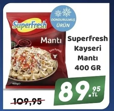 Superfresh Kayseri Mantı 400 Gr