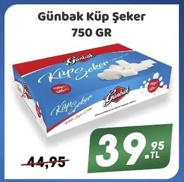 Günbak Küp Şeker 750 Gr