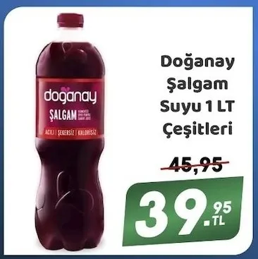 Doğanay Şalgam Suyu 1 Lt Çeşitleri