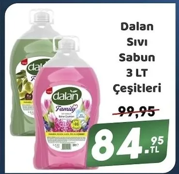 Dalan Sıvı Sabun 3 Lt Çeşitleri