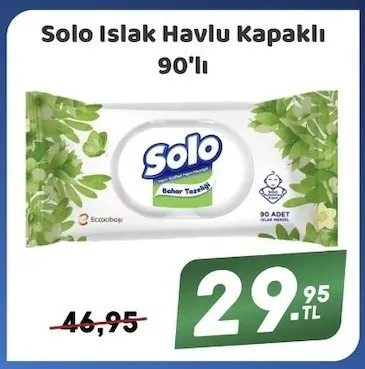 Solo Islak Havlu Kapaklı 90'Lı