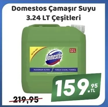 Domestos Çamaşır Suyu 3.24 Lt Çeşitleri