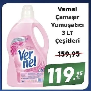 Vernel Çamaşır Yumuşatıcı 3 Lt Çeşitleri