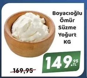 Boyacıoğlu Ömür Süzme Yoğurt Kg