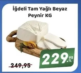İğdeli Tam Yağlı Beyaz Peynir Kg