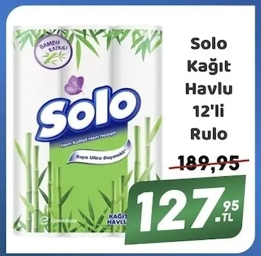 Solo Kağıt Havlu 12'Li Rulo