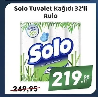 Solo Tuvalet Kağıdı 32'Li Rulo