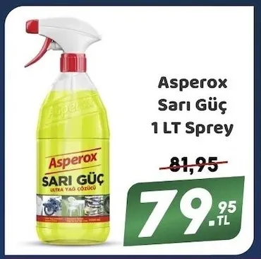 Asperox Sarı Güç 1 Lt Sprey