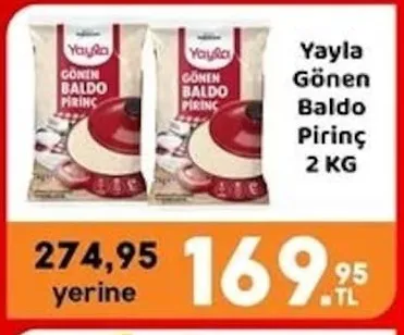 Yayla Gönen Baldo Pirinç 2 Kg