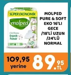 Molped Pure & Soft Eko 16'Li Gece /18'Li Uzun /24'Lü Normal
