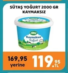 Sütaş Yoğurt 2000 Gr Kaymaksız