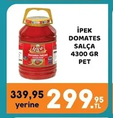 İpek Domates Salça 4300 Gr Pet