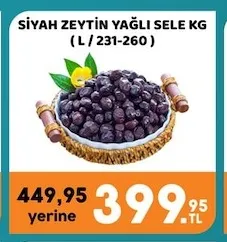 Siyah Zeytin Yağlı Sele Kg