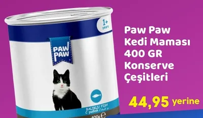 Paw Paw Kedi Maması 400 Gr Konserve Çeşitleri