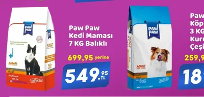 Paw Paw Kedi Maması 7 Kg Balıklı