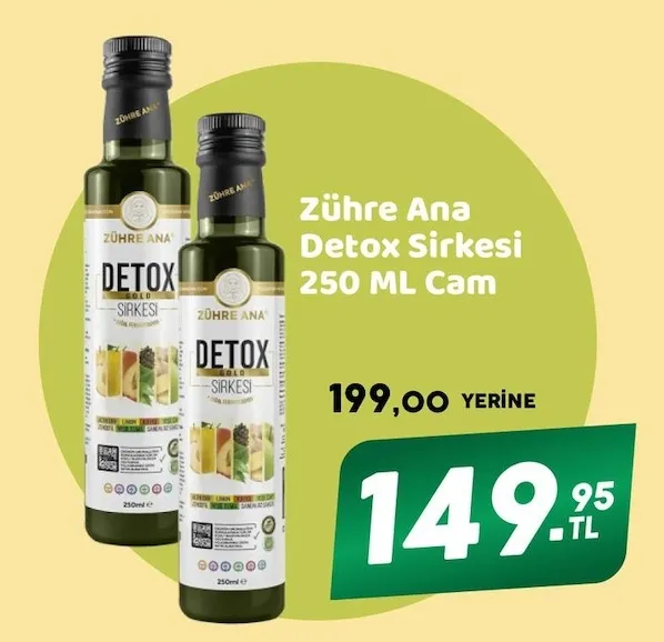 Zühre Ana Detox Sirkesi 250 Ml Cam
